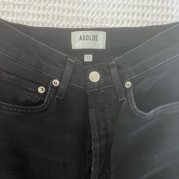 Agolde Riley High Rise Straight Crop - Picture 7 of 7